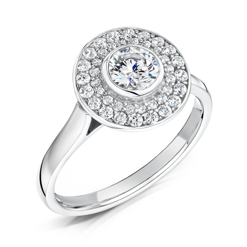 Double Pave Halo Ring