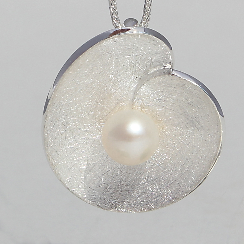 Silver Pear Pendant