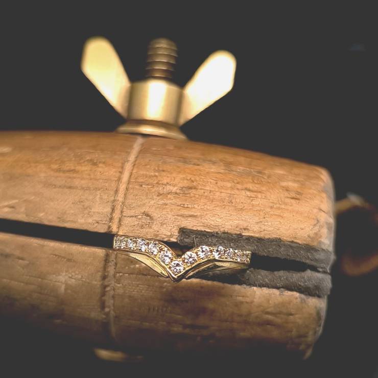 Ladies Wishbone Diamond Set