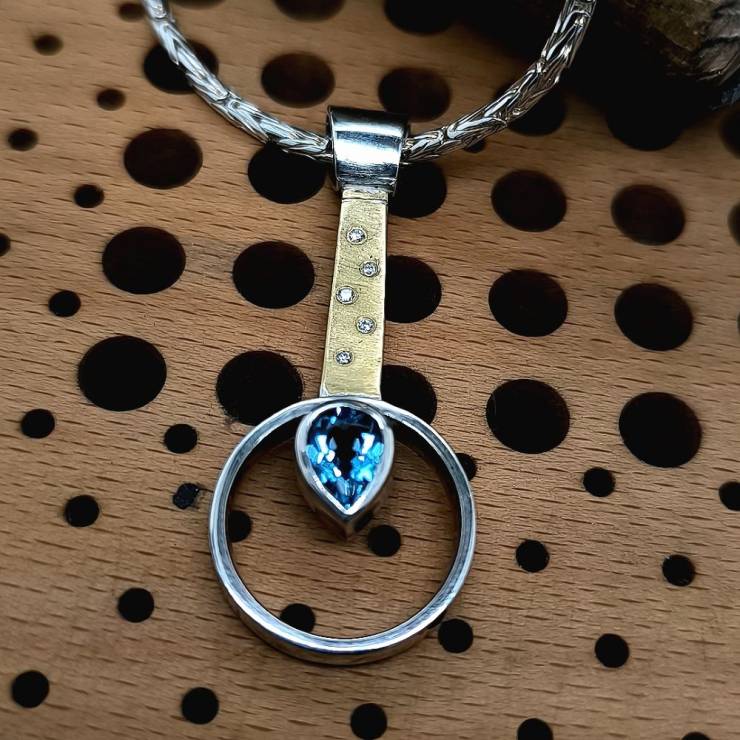 Handmade Blue Topaz And Gold 2025